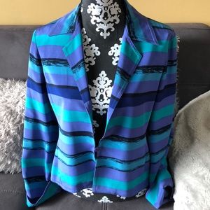 JONES NEW YORK Silk Blazer Jacket Size 10